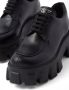 Prada Monolith brushed leather lace-up shoes Black - Thumbnail 5