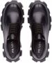 Prada Monolith brushed leather lace-up shoes Black - Thumbnail 4