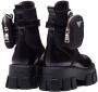 Prada Monolith pouch-detail leather boots Black - Thumbnail 3