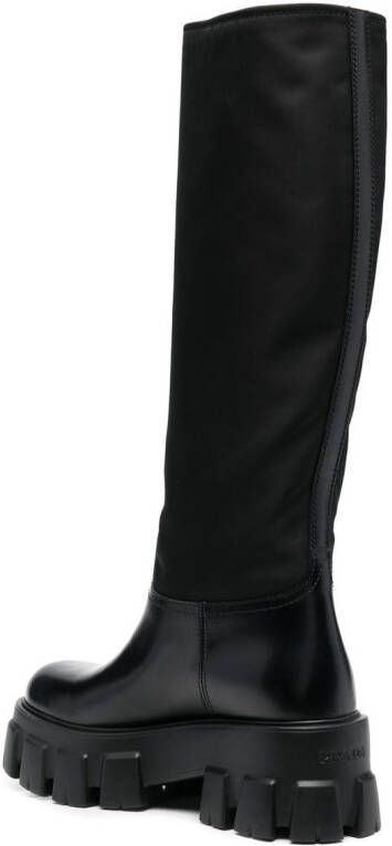 Prada Monolith knee-length boots Black