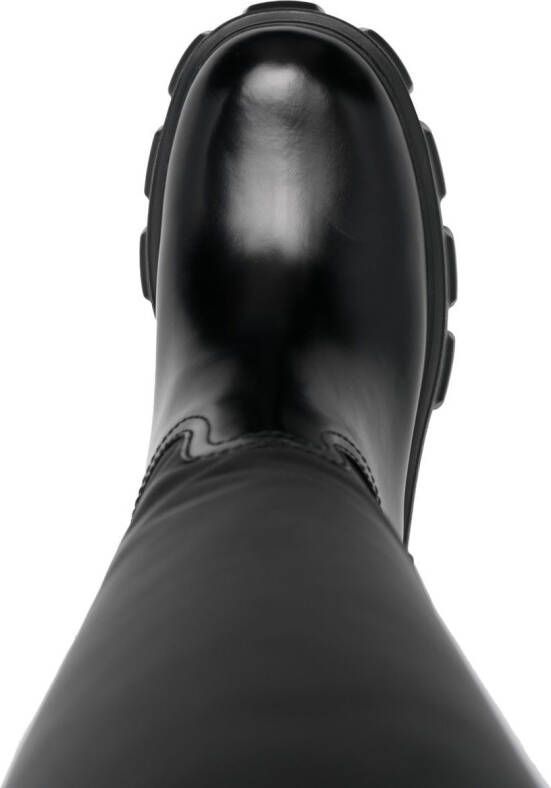 Prada Monolith knee-length boots Black