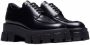 Prada Moonlith brushed leather lace-up shoes Black - Thumbnail 2