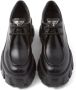 Prada Moonlith brushed leather lace-up shoes Black - Thumbnail 4