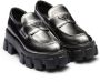 Prada Moonlith ombré-effect leather loafers Black - Thumbnail 2