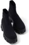 Prada Monolith sock-style ankle boots Black - Thumbnail 5