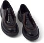 Prada opaque brushed-leather lace-up shoes Black - Thumbnail 4