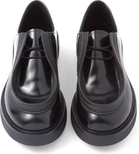 Prada Opaque leather shoes Black