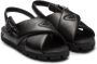 Prada padded crossover-straps flat sandals Black - Thumbnail 2