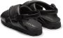 Prada padded crossover-straps flat sandals Black - Thumbnail 3
