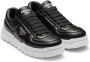 Prada padded leather sneakers Black - Thumbnail 2