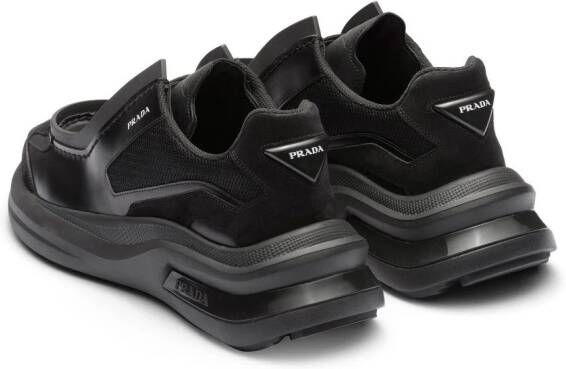 Prada panelled chunky sneakers Black