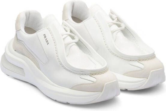 Prada panelled chunky sneakers White