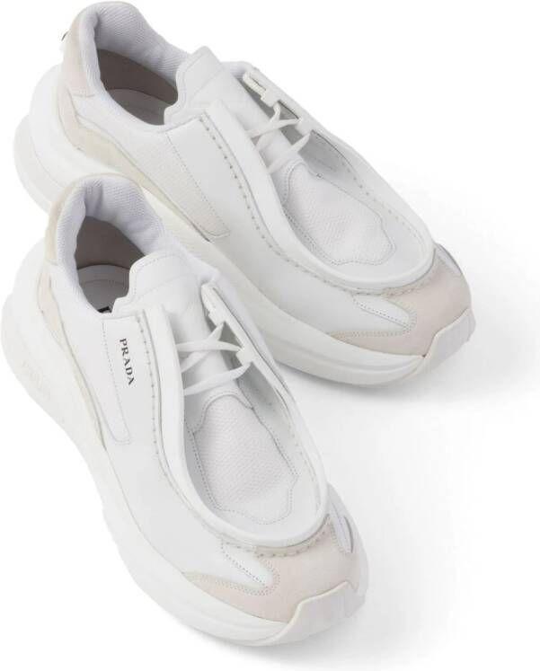 Prada panelled chunky sneakers White