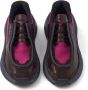 Prada panelled leather chunky sneakers Red - Thumbnail 4