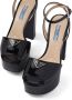 Prada patent leather platform sandals Black - Thumbnail 5