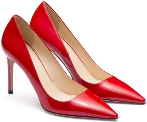 Prada patent-leather stiletto pumps Red