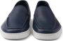 Prada piped-trim leather loafers Blue - Thumbnail 5