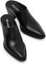 Prada point-toe leather mules Black - Thumbnail 4