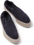 Prada raffia-detail suede loafers Blue - Thumbnail 4