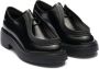 Prada raised-edge leather lace-up shoes Black - Thumbnail 2