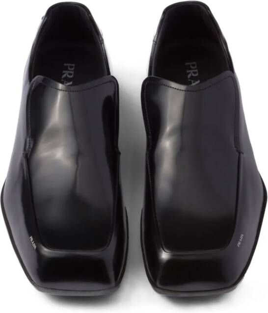 Prada Razor leather loafers Black