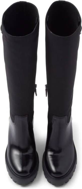 Prada Re-Nylon knee-high boots Black