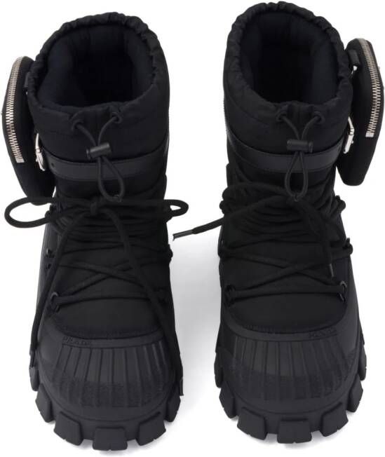 Prada recycled nylon après-ski boots Black