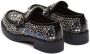 Prada rhinestone-embellished brushed leather loafers Black - Thumbnail 3