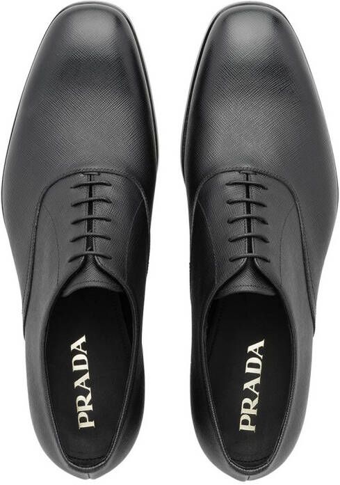 Prada Saffiano oxford shoes Black