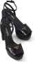 Prada sequinned platform sandals Black - Thumbnail 4