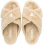 Prada shearling flat sandals Neutrals - Thumbnail 4