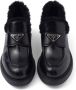 Prada brushed leather loafers Black - Thumbnail 4