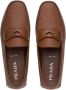Prada slip-on leather loafers Brown - Thumbnail 4