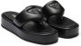 Prada Soft padded nappa leather sandals Black - Thumbnail 2