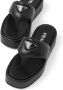 Prada Soft padded nappa leather sandals Black - Thumbnail 5