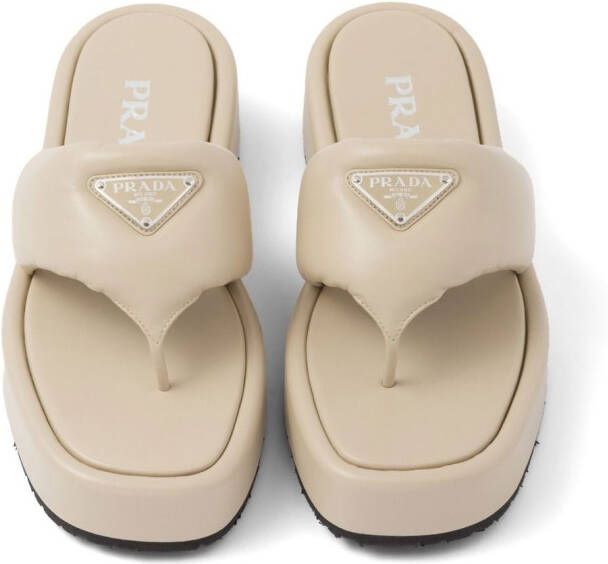 Prada Soft padded sandals Neutrals