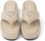 Prada Soft padded sandals Neutrals - Thumbnail 4