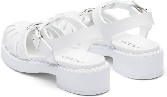 Prada Sporty foam rubber sandals White