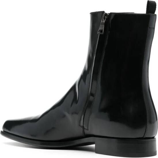 Prada square-toe ankle boots Black