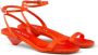 Prada triangle-heel satin sandals Orange - Thumbnail 2