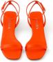Prada triangle-heel satin sandals Orange - Thumbnail 4