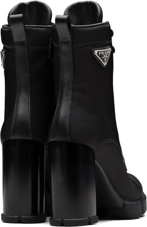 Prada triangle-logo 110mm boots Black