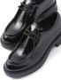 Prada brushed leather lace-up shoes Black - Thumbnail 5
