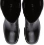 Prada triangle-logo calf-length boots Black - Thumbnail 4