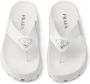 Prada triangle-logo flip flops White - Thumbnail 3