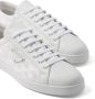 Prada triangle-logo lace-up sneakers White - Thumbnail 4