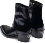 Prada triangle-logo leather boots Black - Thumbnail 3