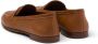 Prada triangle-logo leather loafers Brown - Thumbnail 3
