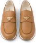 Prada triangle-logo leather loafers Neutrals - Thumbnail 4