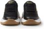 Prada triangle-logo leather sneakers Black - Thumbnail 4